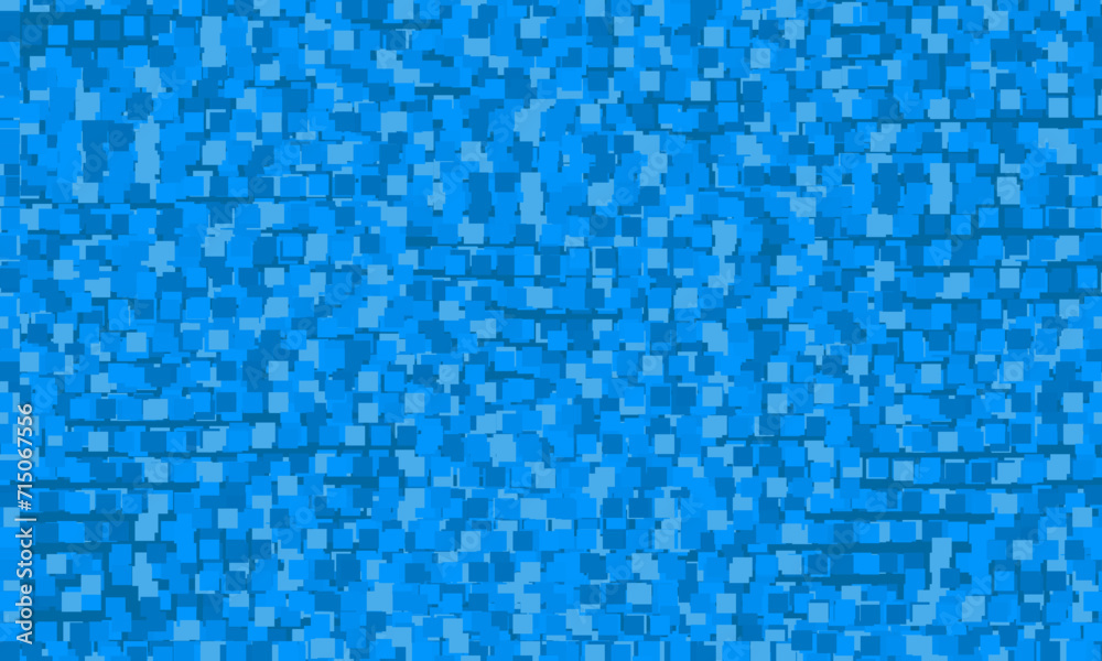 Blue ceramic tile mosaic in swimming pool seamless pattern
