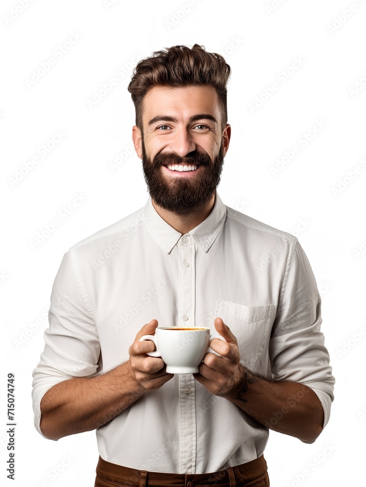 Skilled Male Barista Crafting Coffee, AI Generated Skilled Male Barista Crafting Coffee, AI Generated