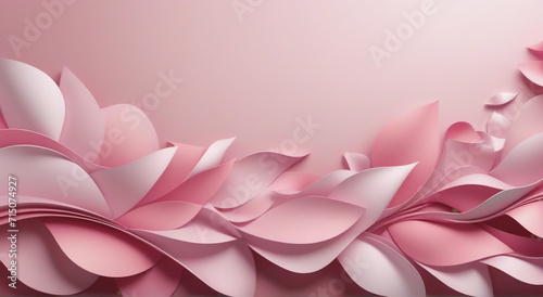 Romantic Whispers: Pink Rose Petals Background
