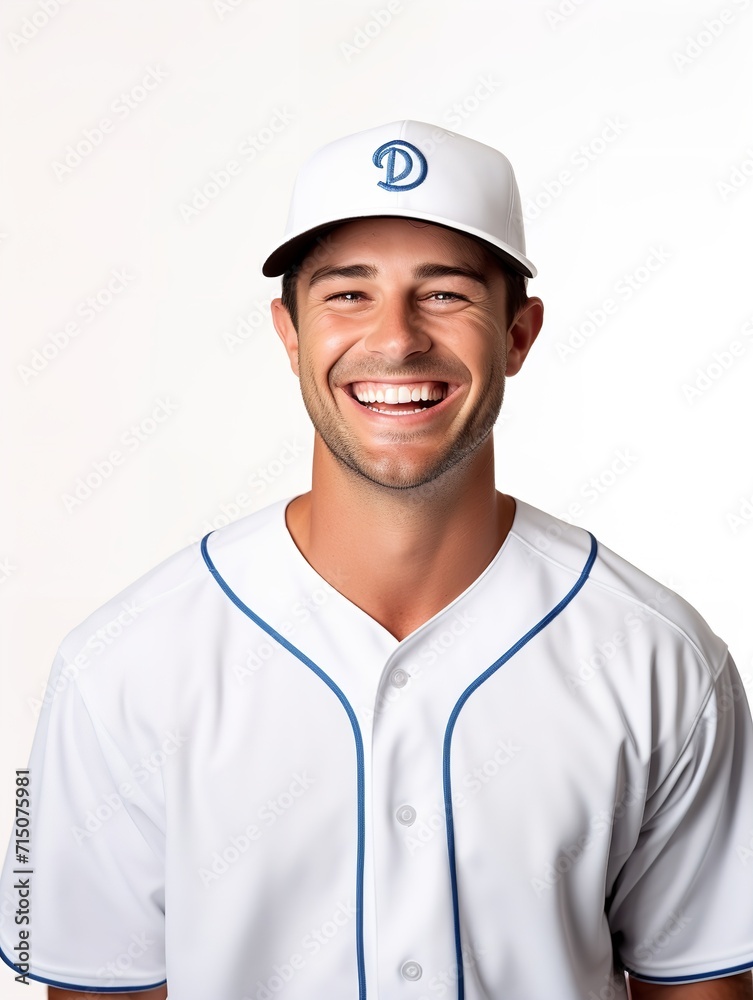 Powerful Male Baseball Player at Bat, AI Generated