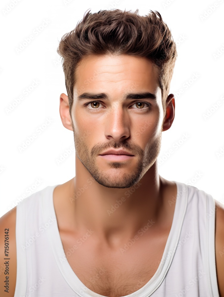 Dynamic Male Basketball Player on Court, AI Generated Dynamic Male Basketball Player on Court, AI Generated
