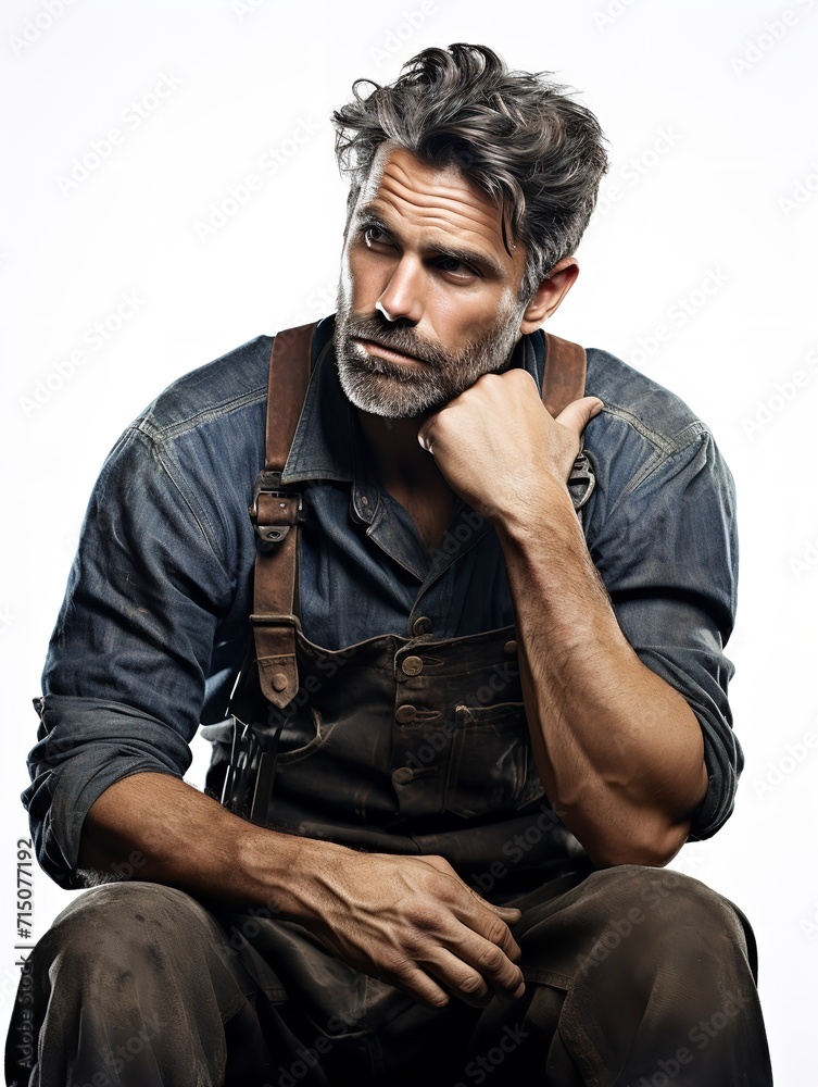 Master Male Blacksmith Forging Metal, AI Generated Master Male Blacksmith Forging Metal, AI Generated