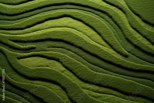 Forest green soft lines, simple graphics, simple details, minimalist 2D carpet texture