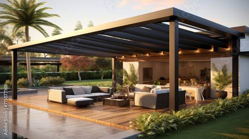 A fashionable and modern outdoor structure designed © enshal