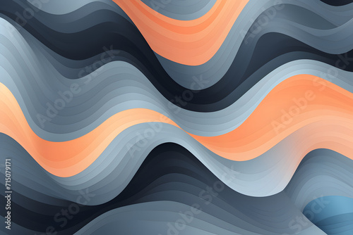 Modern colorful background made of matte waves. The shape of the waves is one on top of the other. 3d background of multi-layered waves