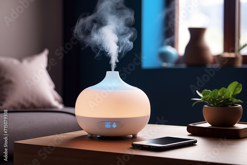 Electric aroma diffuser in the room