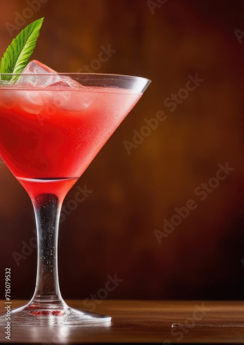 summer cocktail with lime  alcoholic daiquiri cocktail  soft drink with ice  International Bartenders Day  dark background  vertical banner