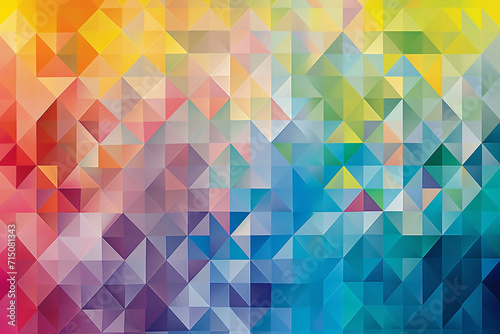 Colorful geometric triangular pattern. Abstract background for modern design  wallpaper  and vibrant decor concept 