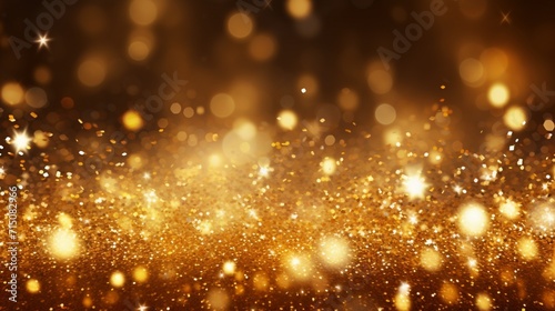 golden christmas background ai generated