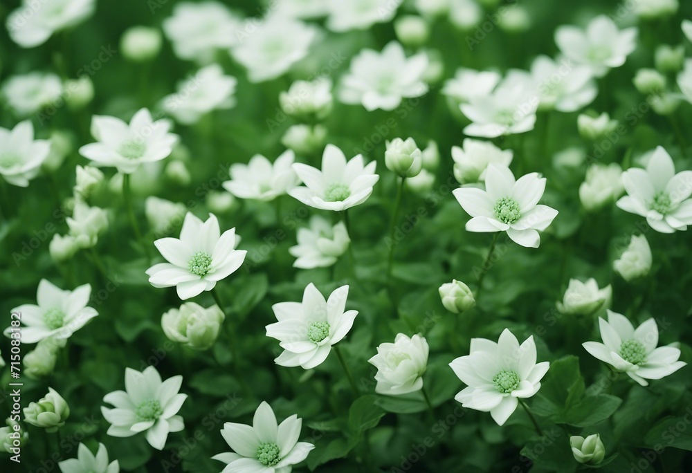 Retro Green and White Floral Pattern Background Retro Green and White Floral Pattern Background
