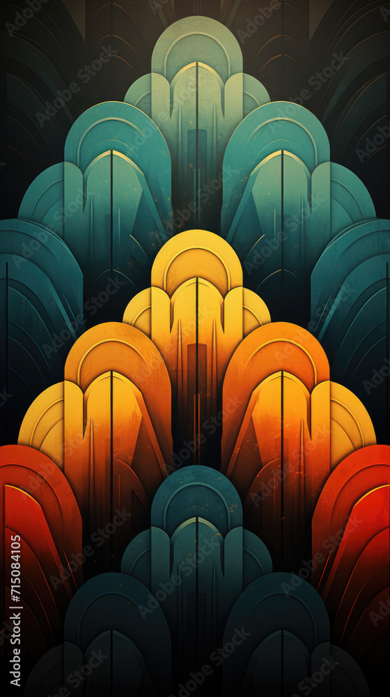 Obraz premium background, wallpaper or case design in retro abstraction style