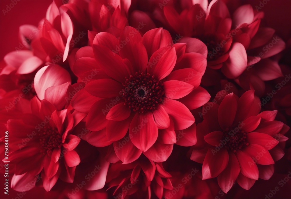 Red Bouquet Close up 