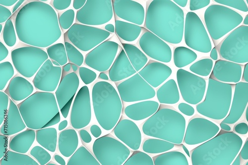 Mint pattern Voronoi pastels