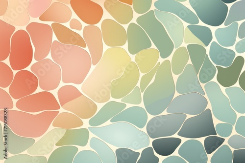 Olive pattern Voronoi pastels