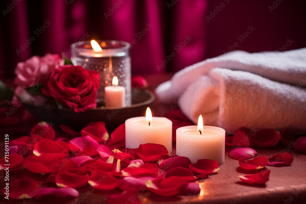 Valentine's day spa treatments. Rest and relaxation