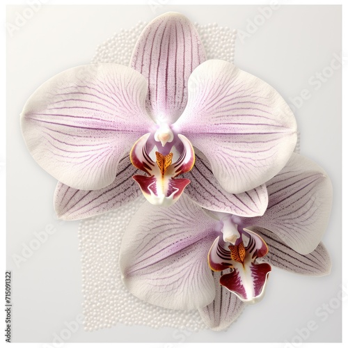 Orchid soft lines  simple graphics  simple details  minimalist 2D carpet texture