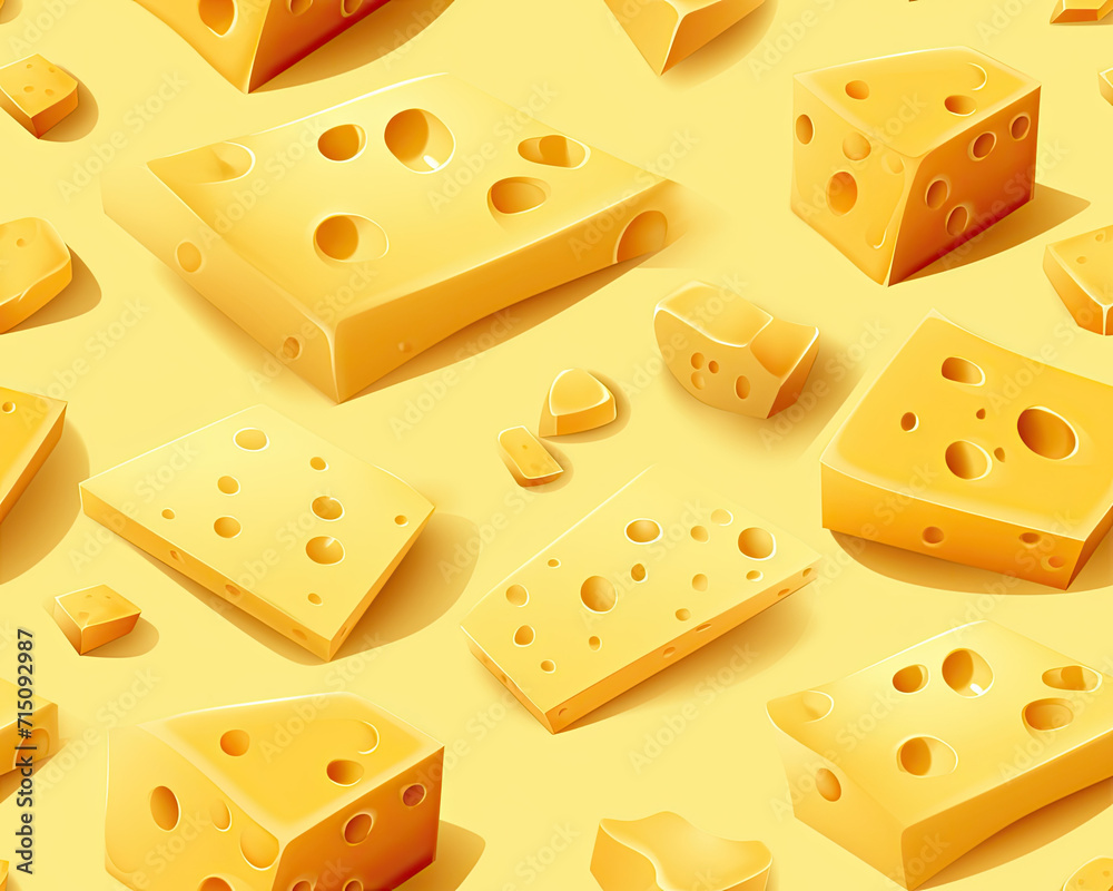seamless cheese pattern