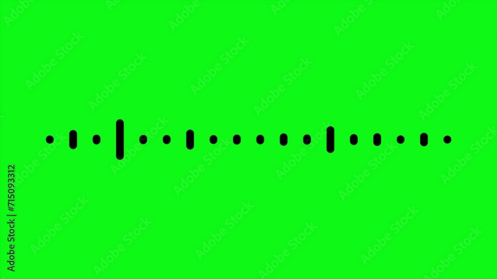 Visual element of acoustic sound wave, simple lines vibration in rhythm of soundtrack, volume level for audio podcast