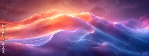 blue and purple wave wallaper. abstract background with waves