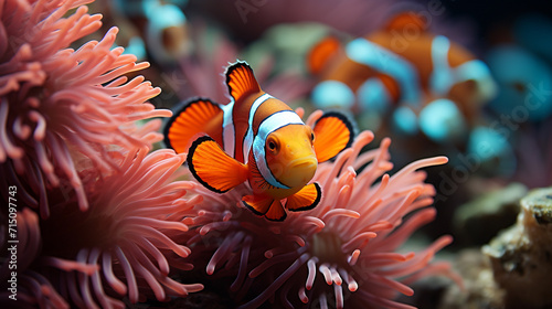 Iconic Clownfish and Anemones