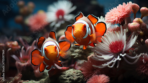 Iconic Clownfish and Anemones photo
