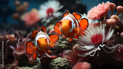 Iconic Clownfish and Anemones