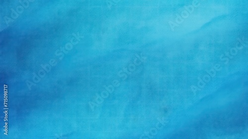 azure blue, ocean blue abstract vintage background for design. Fabric cloth canvas texture. Color gradient, ombre. Rough, grain. Matte, shimmer