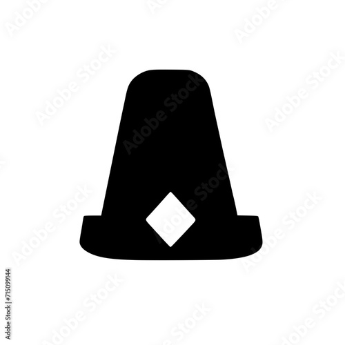 Fez  Hat Icon SVG Black And White Illustration Art Generative AI.
