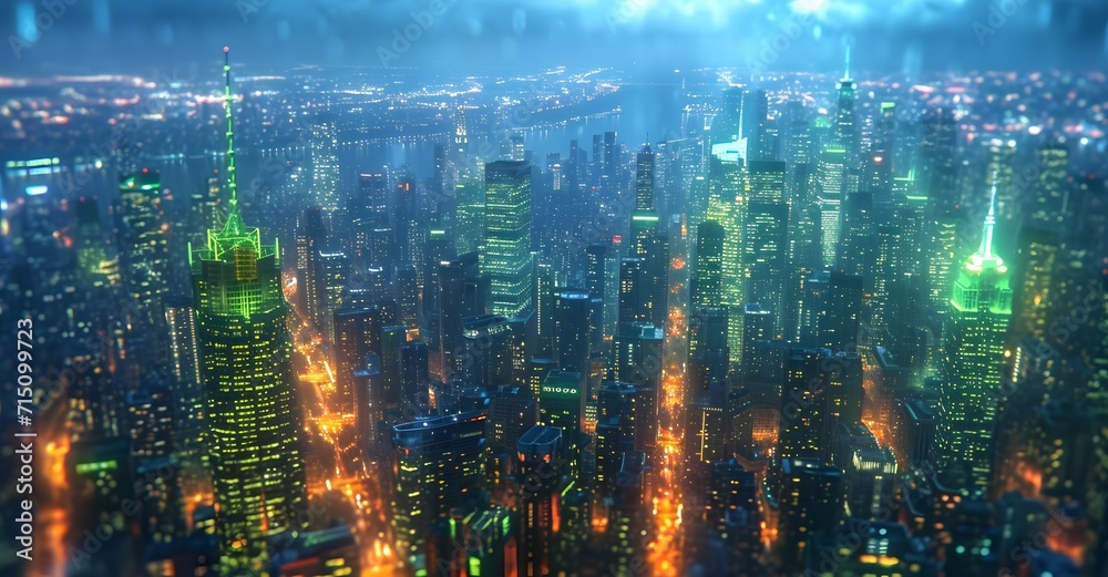 cityscape illuminated at night with lights. city skyline at sunset. background with lights cityscape illuminated at night with lights. city skyline at sunset. background with lights