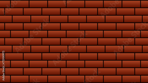 Illustration of red brick wall background