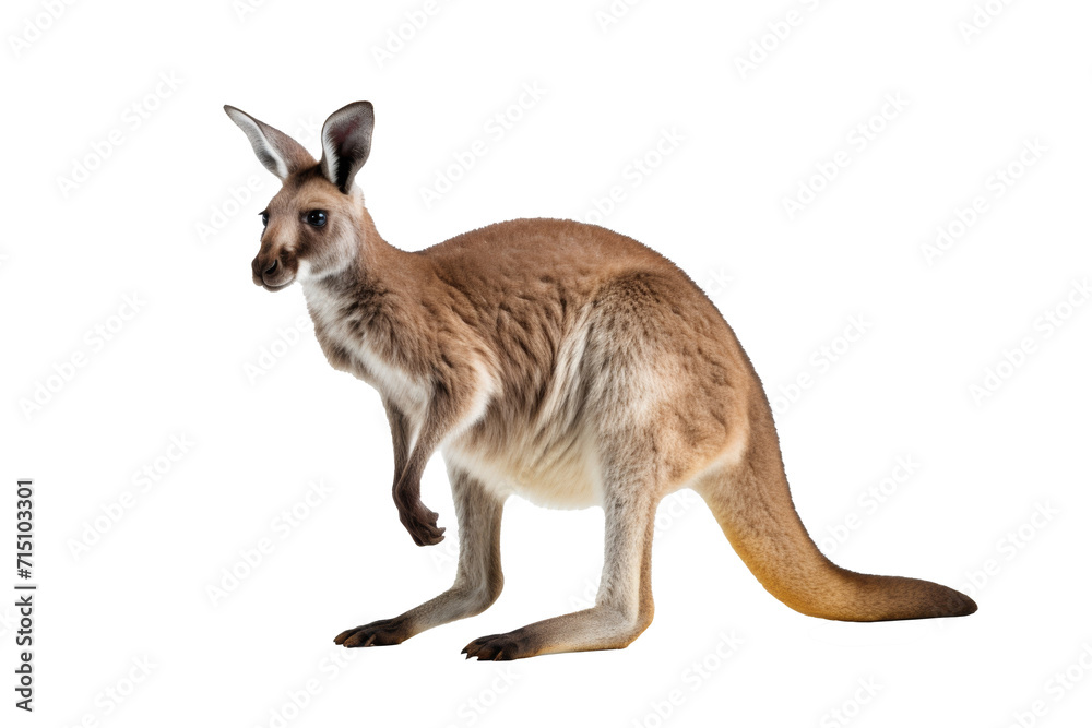Kangaroo standing isolated on transparent background Kangaroo standing isolated on transparent background