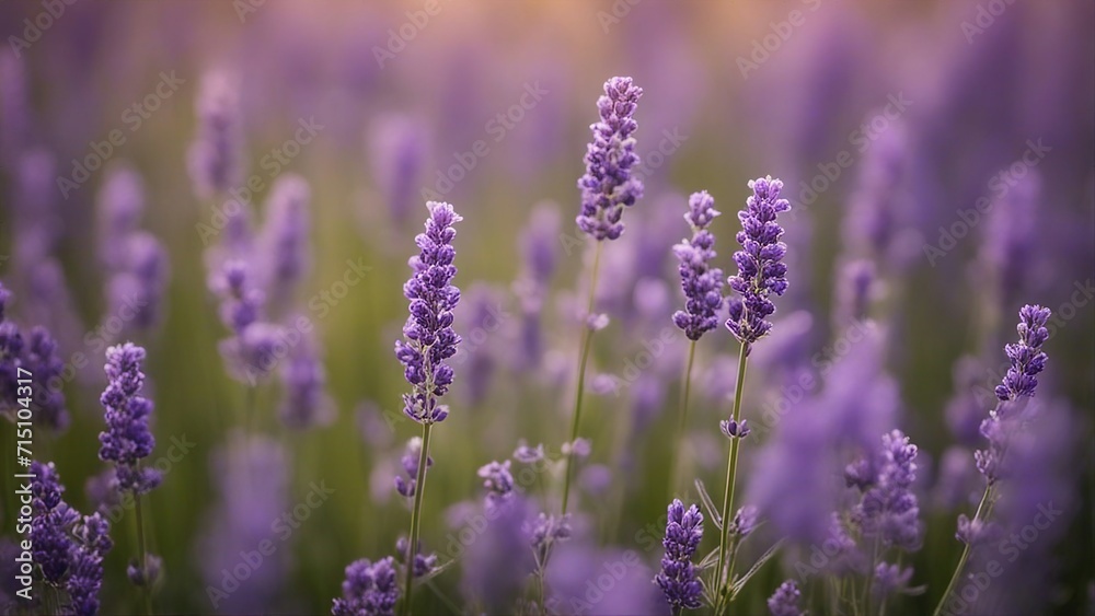 lavender field in region lavender flowers in the sun lavender field in region lavender flowers in the sun