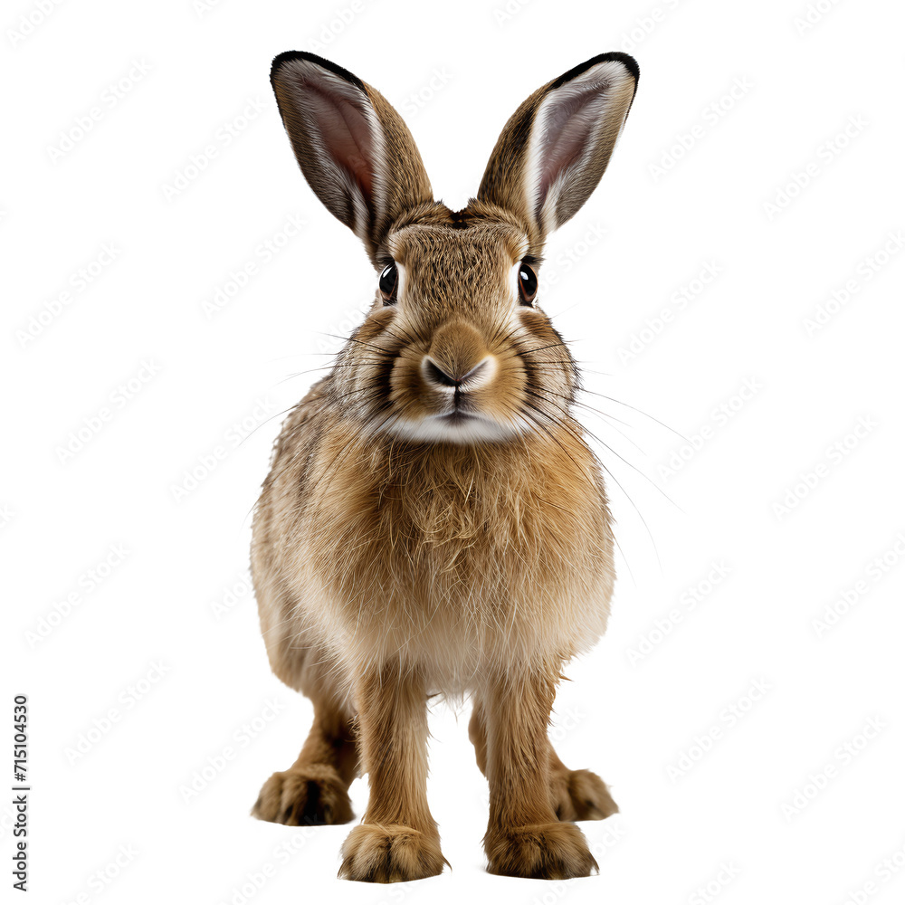 Fototapeta premium hare isolated against transparent background