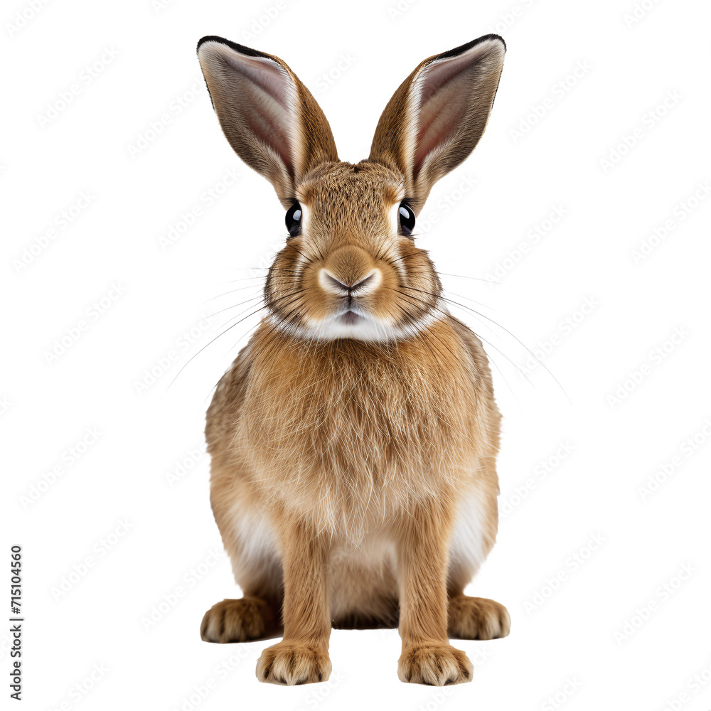 Fototapeta premium hare isolated against transparent background