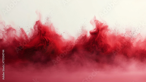 Red brush strokes illustrated dynamic background photo