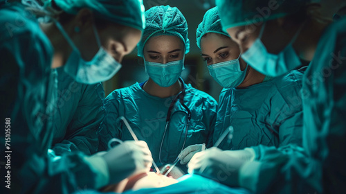 Group of surgeons in the operating room, Hospital, medicine photo
