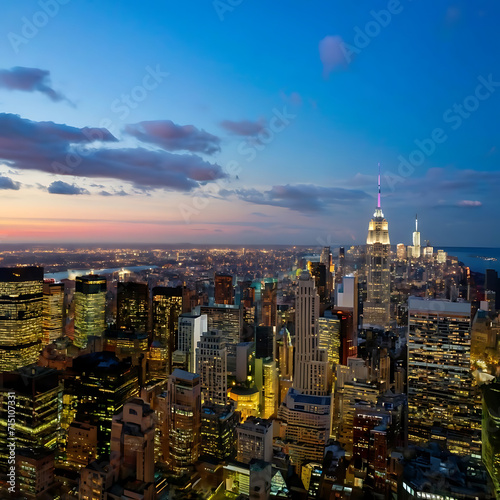  Photograph of cityscapes illuminated by city lights during the night  showcasing the beauty and energy of urban life.