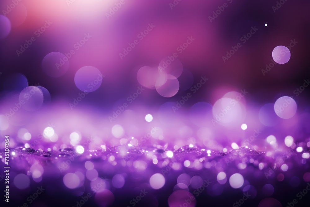  a blurry photo of a purple background with a lot of small circles of light on the top of it.