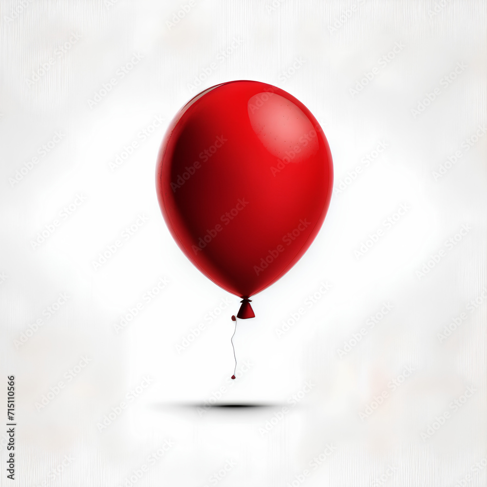 red balloon on a white background red balloon on a white background