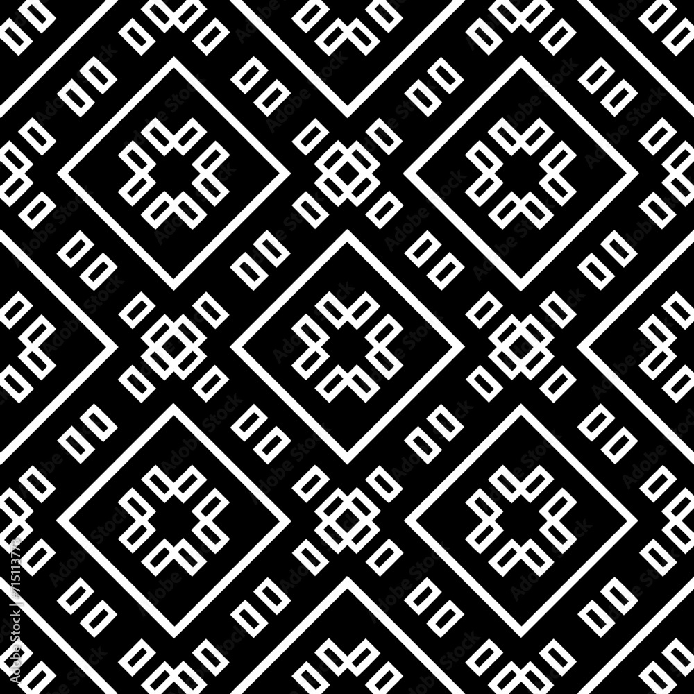 A white background with black design.Seamless texture for fashion, textile design, on wall paper, wrapping paper, fabrics and home decor. Simple repeat pattern. Geometric patterns. A white background with black design.Seamless texture for fashion, textile design, on wall paper, wrapping paper, fabrics and home decor. Simple repeat pattern. Geometric patterns.