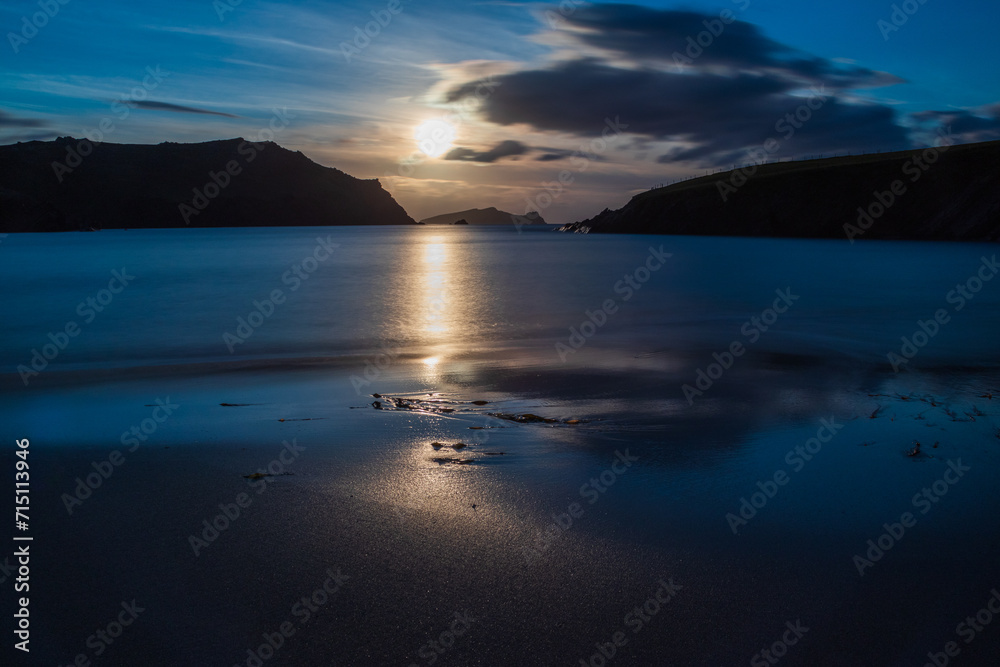 Clogher sunset-blue Dingle Kerry Ireland