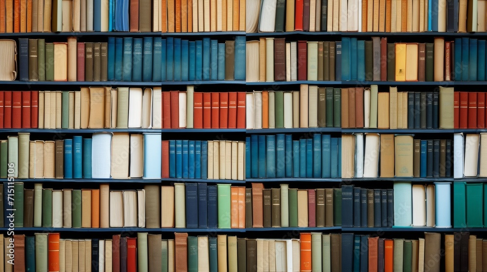 Photo background of books, stacked vertically, forming abstract pattern Photo background of books, stacked vertically, forming abstract pattern