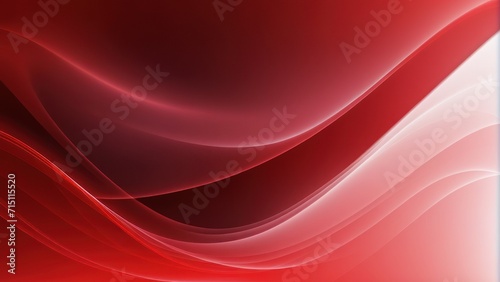 Abstract red waves and smoke background texture, generative, AI. © Oleks Stock