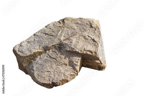Isolated boulder with various textures and colors from Pescott Arizona