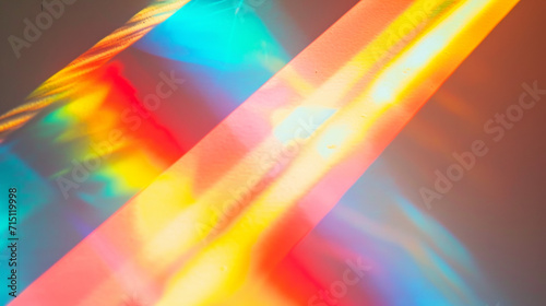 Prism light reflection with rainbow flare. Crystal sparkle burst, vector lens and holographic refraction with full spectrum of visible light.