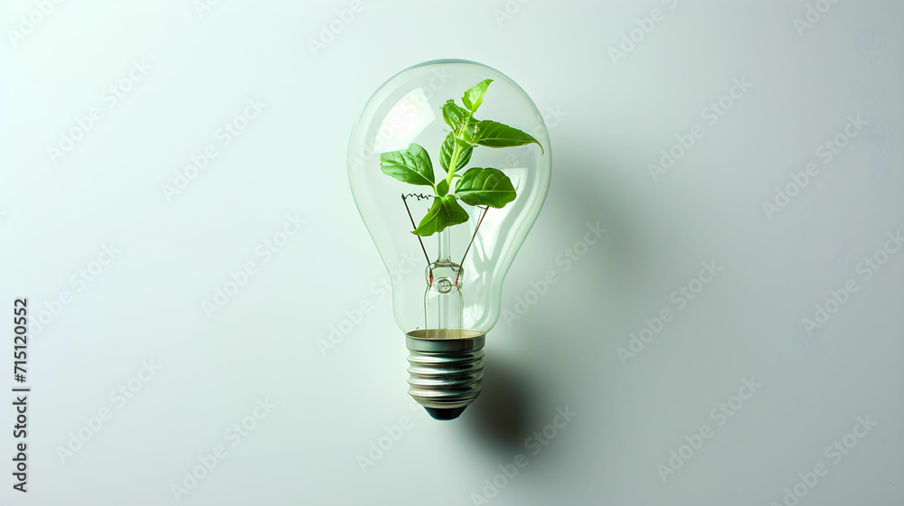 Green Illumination: Eco-Friendly Concept with Plant Inside Lightbulb – A Symbol of Sustainable Innovation and Environmental Enlightenment. Green Illumination: Eco-Friendly Concept with Plant Inside Lightbulb – A Symbol of Sustainable Innovation and Environmental Enlightenment.