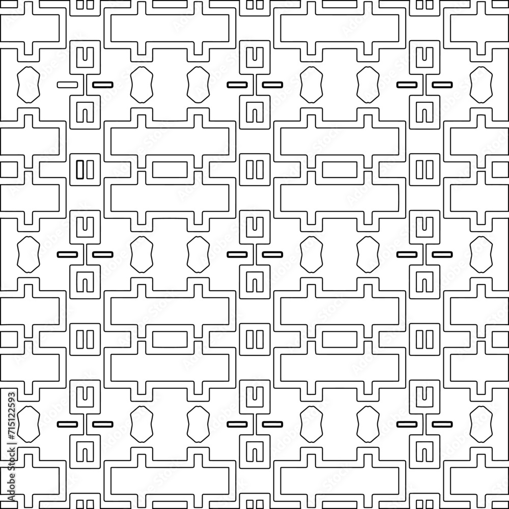 Abstract shapes from lines. Vector graphics for design, prints, decoration, cover, textile, digital wallpaper, web background, wrapping paper, clothing, fabric, packaging, cards.Geometric patterns.