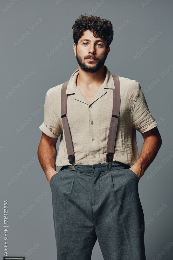 Stylish fashionable model person face male adult handsome young caucasian attractive style Stylish fashionable model person face male adult handsome young caucasian attractive style