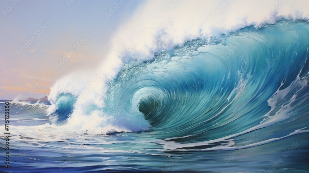 Aesthetic ocean big wave realistic wallpaper Aesthetic ocean big wave realistic wallpaper