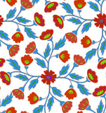MORNING MEADOW FLORAL SEAMLESS TEXTILE PATTERN